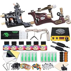Amazon.com: Dragonhawk Complete Tattoo Kit 2 Pro Machines Rotary Gun Power Supply Needles Amazon.com: Dragonhawk Complete Tattoo Kit 2 Pro Machines Rotary Gun Power Supply Needles