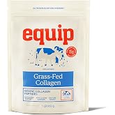 Equip Foods Grass Fed Collagen Powder | Hydrolyzed Bovine Collagen Peptides with Amino Acids | Prime Beef Collagen for Healthy Joints, Skin &amp; Nails | Non-GMO, Paleo Friendly | 30 Servings, Unflavored