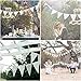 G2PLUS® 10.4 Feet Hessian Burlap Floral Lace Banner Bunting Garland Rustic Wedding Party Home Decoration (White Lace)