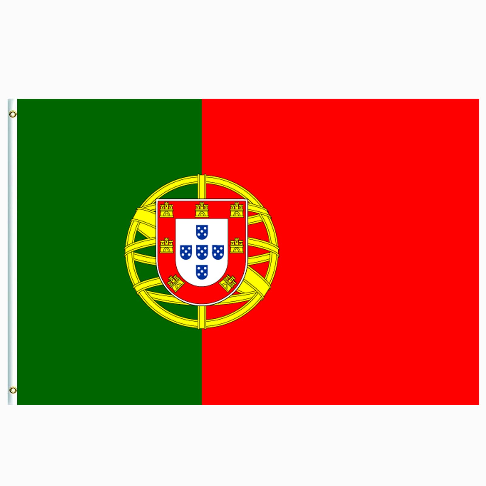 5x3ft Large Portugal Flag Portuguese Flag for 2025 Decorations,Big Deutschland National Flag Games 2025 Football Sports Events Celebration Parade Bar Garden Outdoor Party Decor