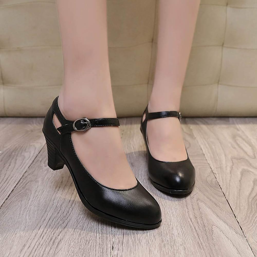 womens black closed toe dress shoes