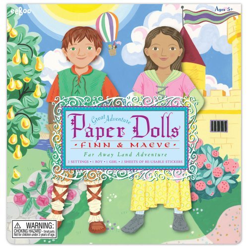 eeBoo Great Adventures Paper Dolls