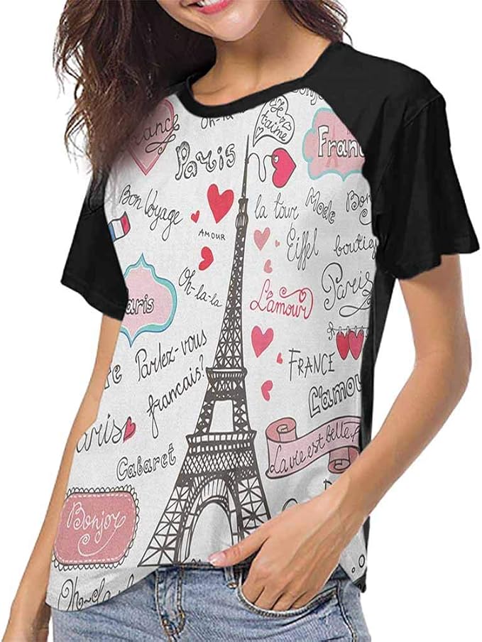 Eiffel Towergirls Short Sleeves Tight Paris Amazoncom