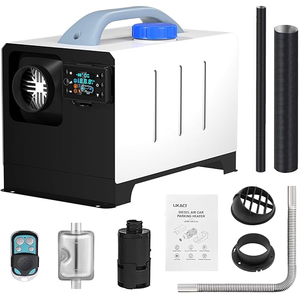 Amazon.com: LIKACI Diesel Heater All in One 5KW-8KW 12V/ 24V Diesel Air Car  Parking Heater with Upgraded LCD Switch Display and Remote Control, Fast  Heating, for RV, Garage, Car Trailer, Truck, Boat-White :