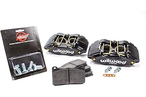 Wilwood 140-13029 Brake Caliper and Pad Kit, Black, Front