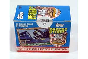 GENERIC 1991 Topps Desert Storm "Coalition For Peace" - 88 Trading Card + 22 Collectible Sticker Sealed Factory Set