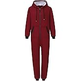 Kidukso Hooded Onesie Pajamas Adult Unisex Jumpsuit Sportwear Christmas Matching Family Costume Zipper Sleepwear Homewear