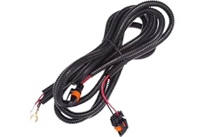 ANXINGO Fog Light Wiring Harness Kit Replacement for Chevy Silverado 1500 2500 2003-2006 (2007 Classic)