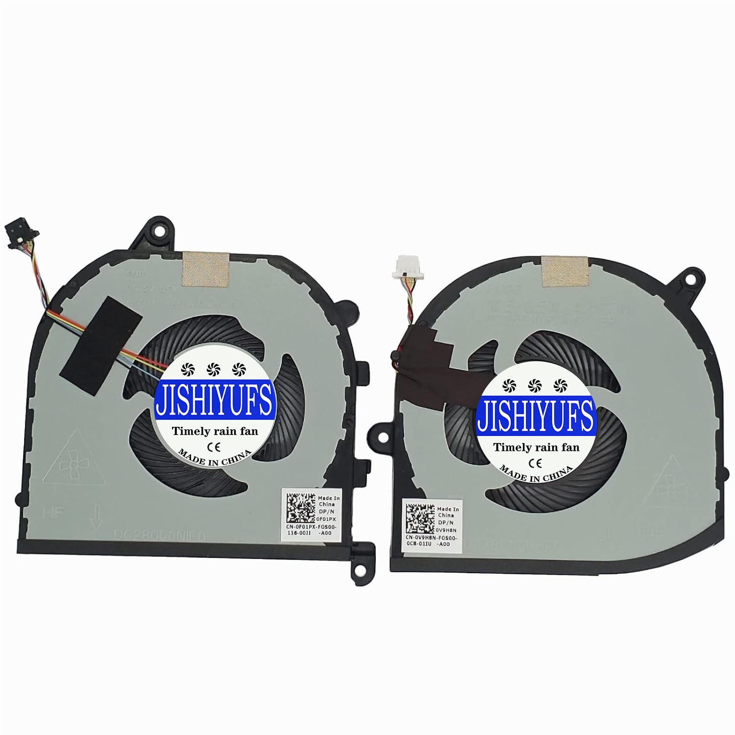 JISHIYUFS New CPU+GPU Cooling Fan for Dell XPS 15 9570 7590 XPS15-9570 Precision 5540 Series Laptop DFS501105PR0T FKCH FJ6J 008YY9 0TK9J1 TK9J1 08YY9 DC5V 0.5A