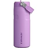 Stanley IceFlow Flip Straw 2.0 Water Bottle 16 oz | Built-In Straw with Larger Opening | Lightweight and Leak Resistant | Insulated Stainless Steel | BPA-Free | Lilac