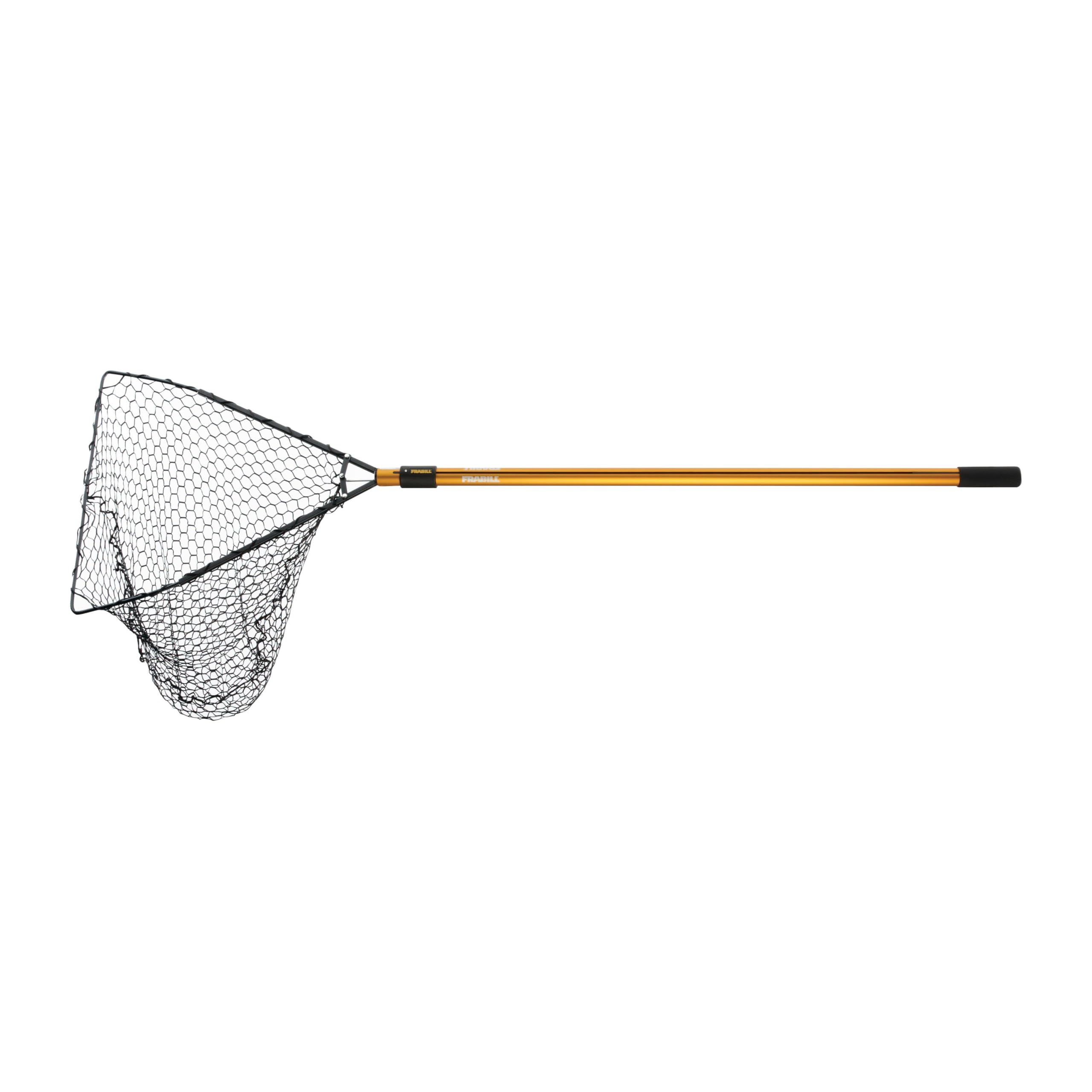 Photo 1 of (POLE ONLY) Frabill Hiber-Net | Collapsible Landing Net for Freshwater Fishing | Fish-Friendly Netting | Hoop Size: 23" x 22"