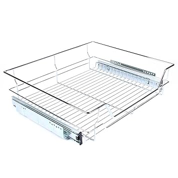 Amazon Com Galapagoz Kitchen Pull Out Wire Sliding Basket Rack