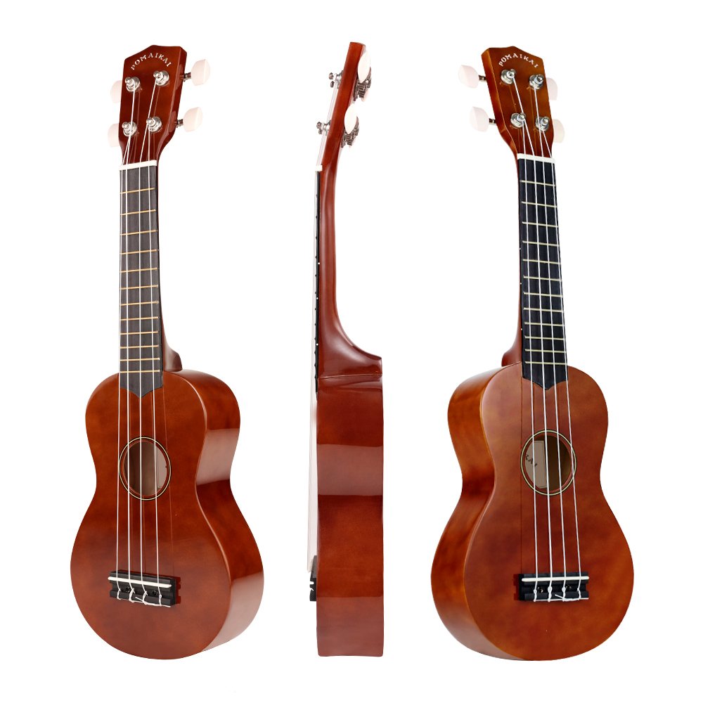 POMAIKAI Soprano Wood Ukulele Rainbow Starter Uke Hawaii kids Guitar 21