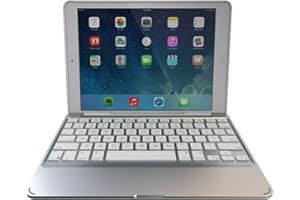ZAGG Slim Book Ultrathin, Hinged Case with Detachable Backlit Keyboard for iPad mini 2/ Mini 3 - White