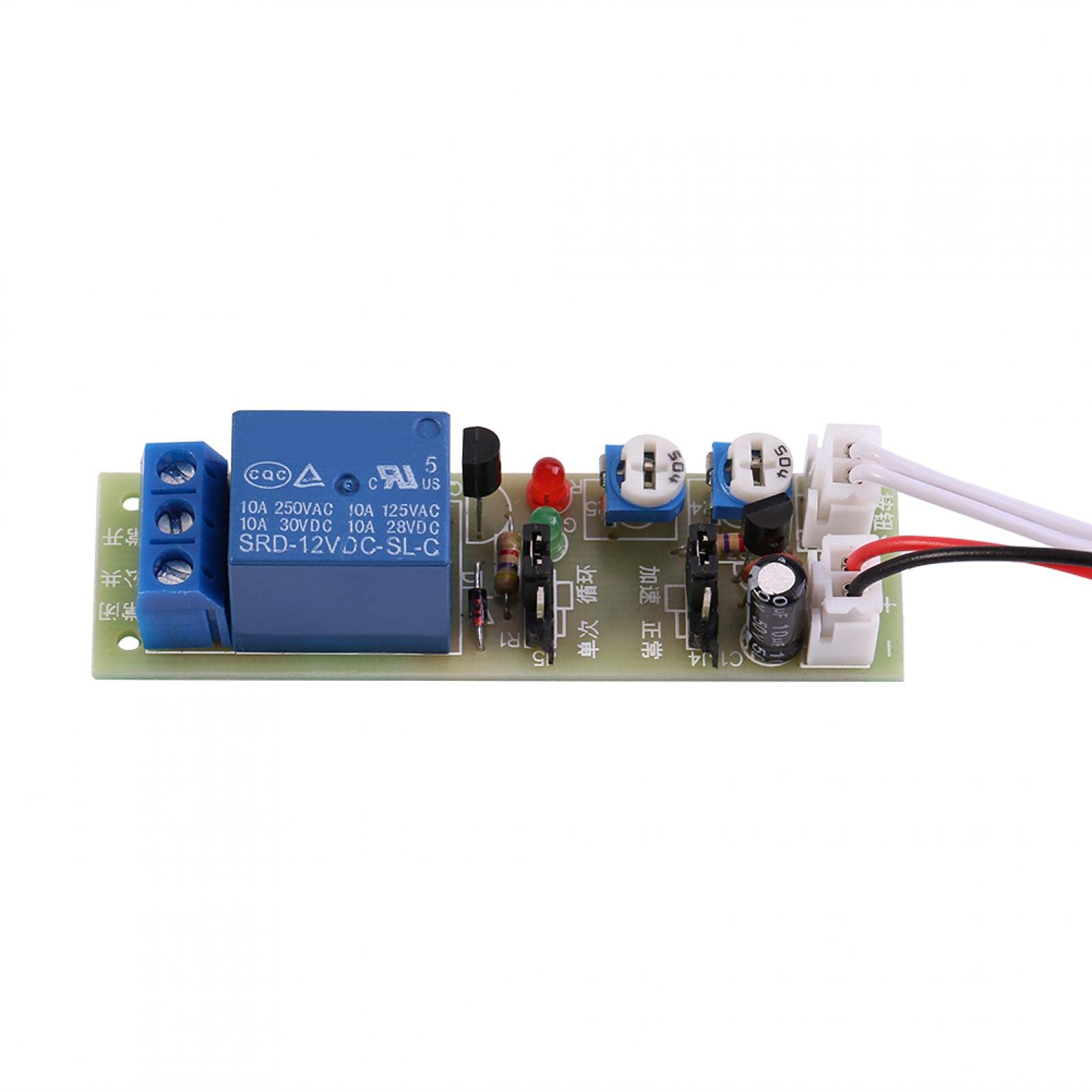 DC 5 V / 12 V / 24 V cycle time relay, timer on/off module 0-15 min / 0-60 min adjustable (DC12 V, 0-15 min)