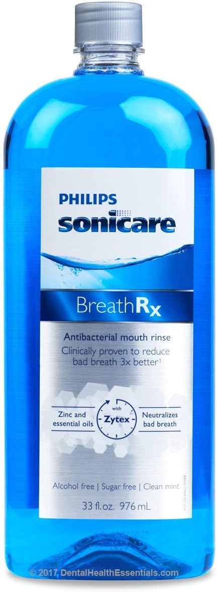 BreathRx Anti-Bacterial Mouth Rinse (33oz Bottle) by BreathRx