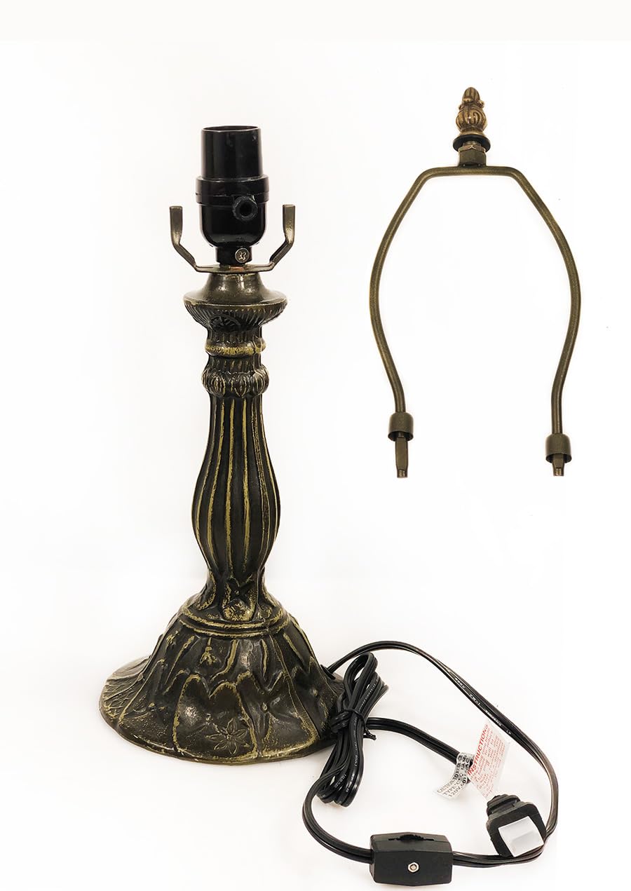 Photo 1 of HUIMEIJU Table lamp Base with 10-14 inch lampshade, Tiffany Table lamp Base(Circular)