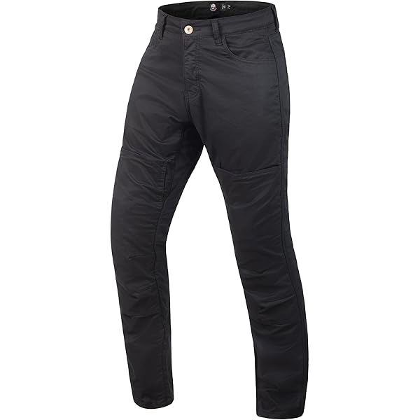 Amazon.com: WICKED STOCK Black Denim-Motorcycle Jeans for