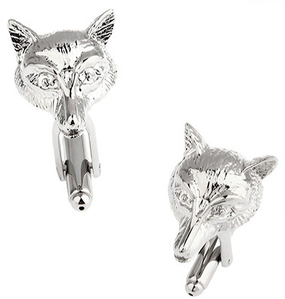 Ashton and Finch Fox Cufflinks for Men – Novelty Hunting Animal Gifts – Stylish Cufflinks with Gifting Pouch