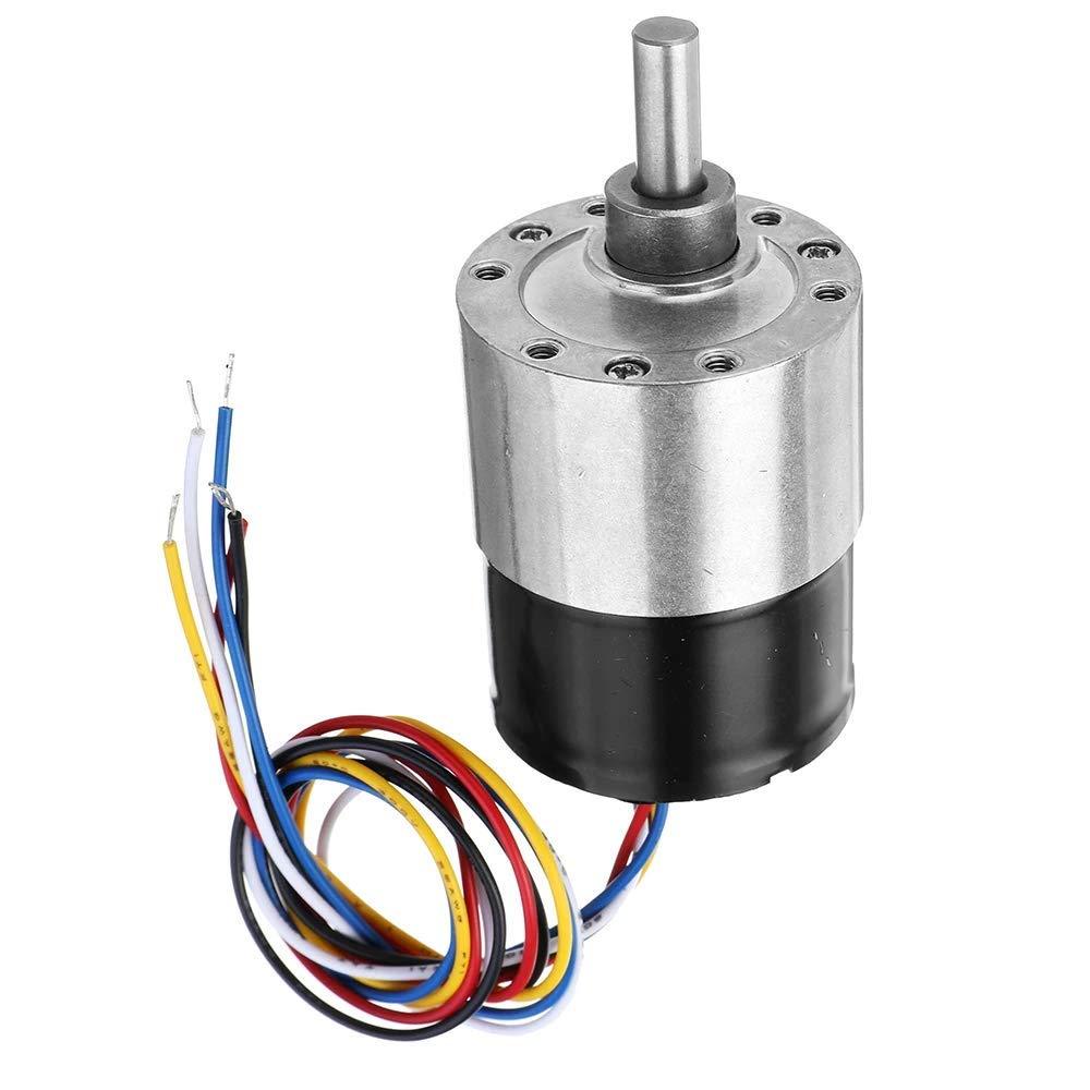 DollaTek DC 24V 37mm Diameter Gearbox Low noise Long life High Torque Brushless DC Gear Motor