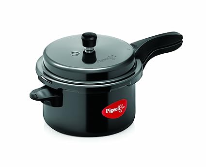 Pigeon Titanium Hard Anodized Pressure Cooker - 5 litres - Black