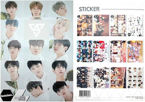 Amazon Com Kpop Boy Group Seventeen Official Photo Poster