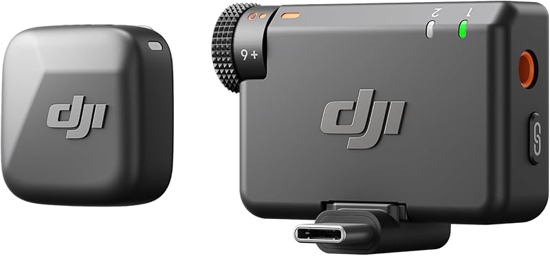 Mic Mini (1 TX + 1 RX), leggerissimo, audio di alta qualità
