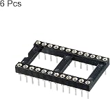 sourcing map 24 Pin DIP IC Socket Adapter Round 2.54mm Pitch PCB Board view 3