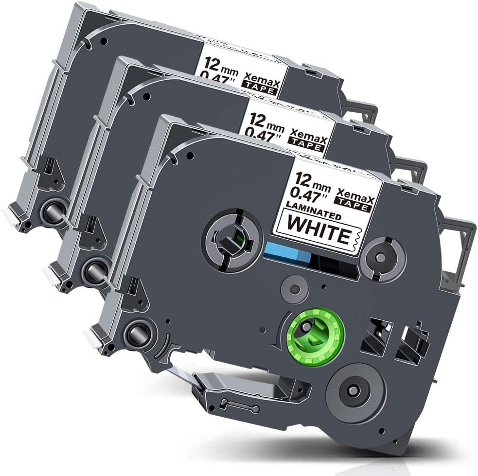 3X XemaX Compatible for Brother Label Printer Tape 12mm TZe-231 P-Touch Label Tape Cassette for Brother P-Touch Labeller PT-E110 H100R H110 H101C H108 E100 H100LB H105