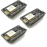 hiBCTR 3-Pack ESP8266 NodeMCU CP2102 ESP-12E Development Board | Open source, for Arduino IDE and MicroPython, standalone WiFi networking chip