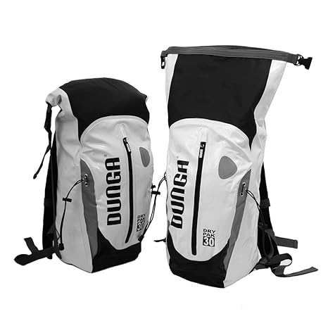 Wasserdichter Motorrad Fahrrad Kurier Trekking Rucksack 30l (weiß)