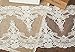 5 Yards Vintage Embroidered Lace Edge Trim Ribbon Wedding Applique DIY Sewing Craft,21CM Widths (K-5yards, White)
