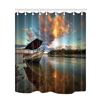 Amazon Com Ashasds 3d Digital Printing Countryside Shower Curtain