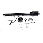 ND 32" GM Steering Column Tilt Automatic No Key Universal with 9 Hole Adapter Black