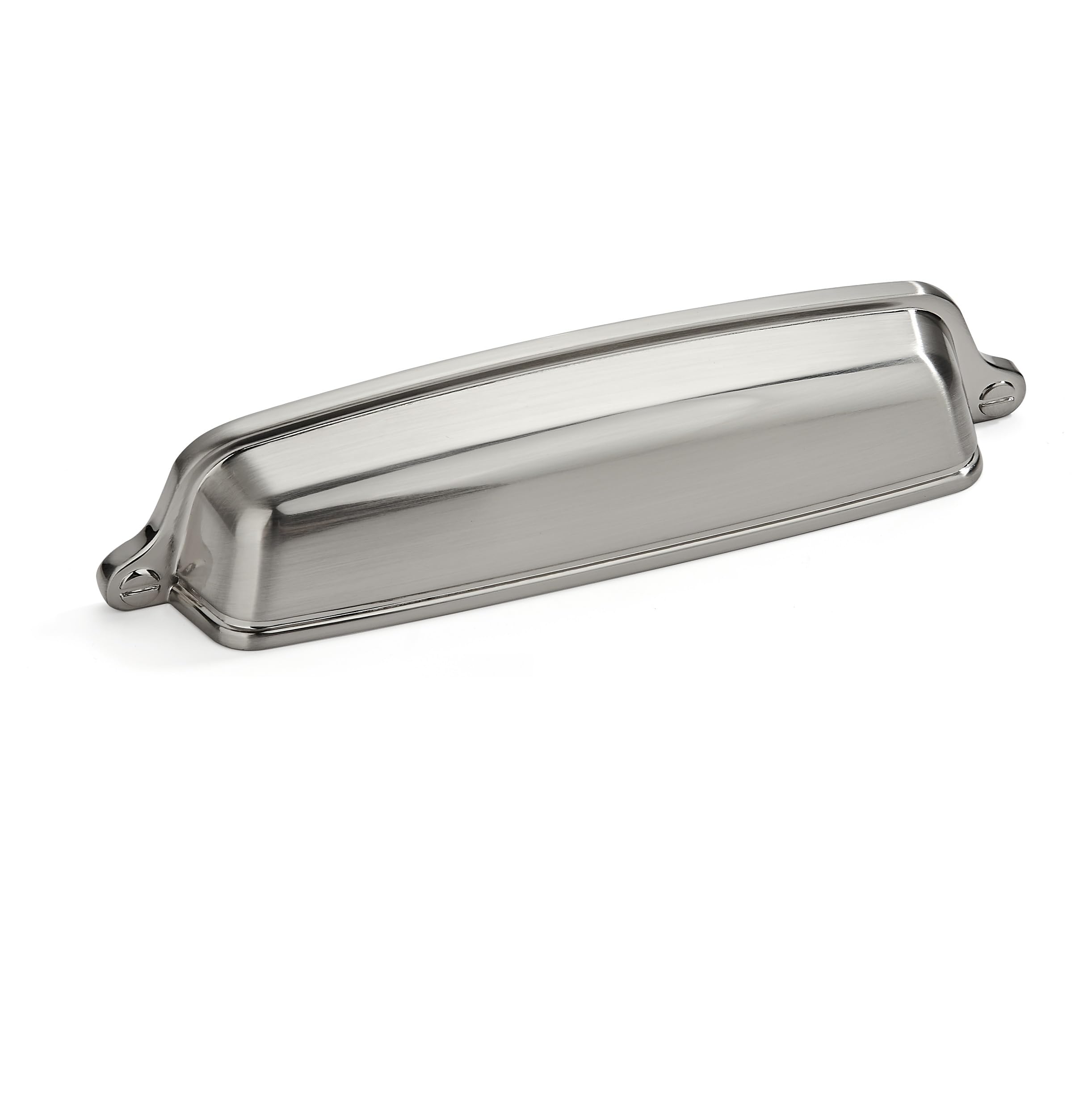Photo 1 of khtumeware 10 Pack 5 inch(128 mm) Drawer Pulls Brushed Satin Nickel Cabinet Cup Pulls Cabinet Hardware Kitchen Cabinet Handles Bin Cup Pulls for Kitchen cabinets.