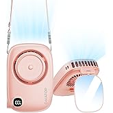 Gaiatop Neck Fan Rechargeable Mini Portable Fan Cute Camera Design, Small Desk Fan with 360°Rotate Mirror, 3 Speed USB Handhe