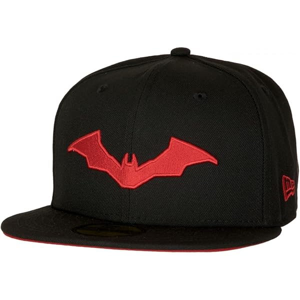 Amazon.com: New Era Batman Logo Black on Black 59Fifty Fitted Hat