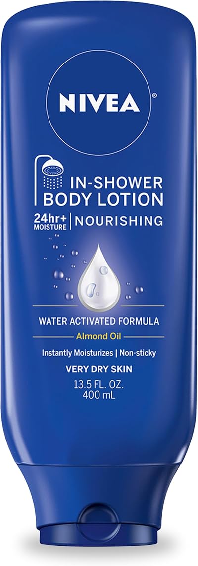 NIVEA In-Shower Nourishing Body Lotion 13.5 fl oz Hydrating Moisturizer