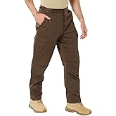 Rothco Tactical BDU Pants – Rugged Cargo Outdoor Hiking EDC Work Uniform, Brown, S