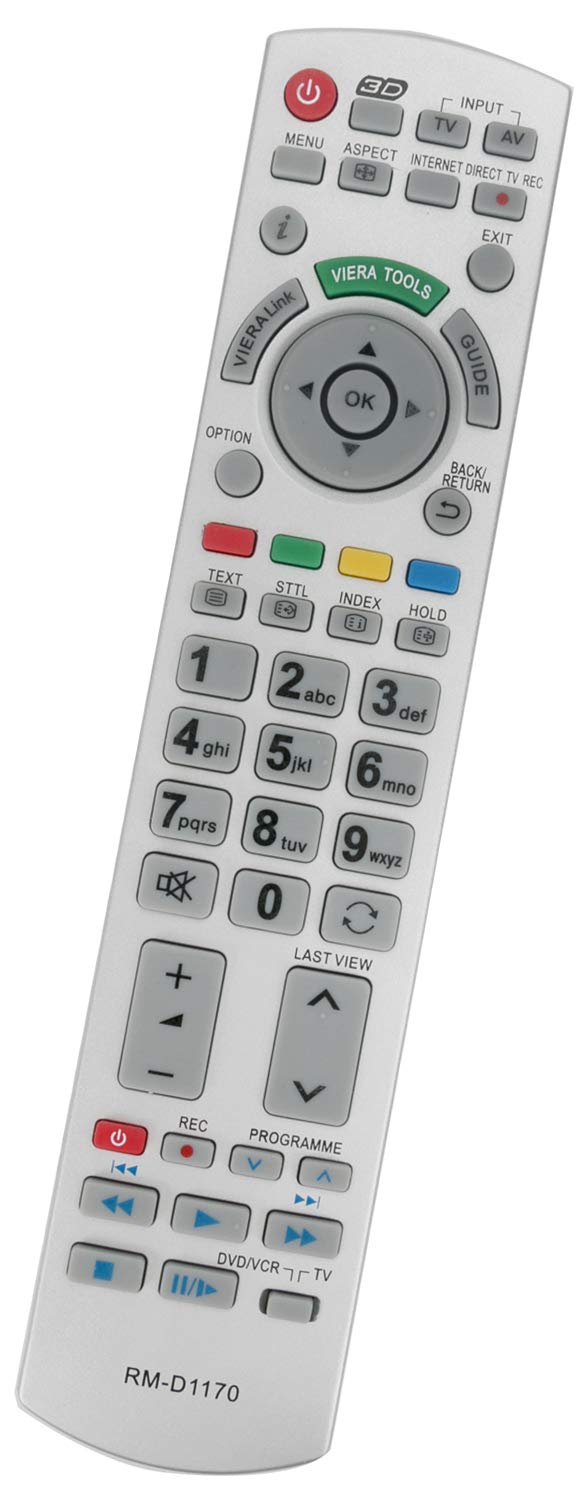 ALLIMITY N2QAYB000504 Remote Control Replace for Panasonic Plasma Bravia 3D TV TX-L42V20E TX-L37G20E TX-L37V20E TX-P42GT20E TX-L32G20E TX-L32D28EP TX-P42G20E TX-L42G20E TX-L37D25E