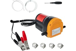 SIXIWANZI 12V 60W Oil Extractor Pump, Oil Extractor for Boat, Motorcycle, Car and lawn Equipment