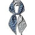 Silk Head Scarf for Hair Fashion Headwrap for Women Lightweight Neck Tie