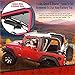 Badass Moto for Jeep Sunshade for Jeep Wrangler TJ Mesh Top, Keeps You Cool, Reduces UV + Wind & Noise for Jeep TJ Accessories Great for Jeep Lovers Gifts Accessories - Front (1997-2006 TJ)