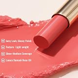 Oulac Moisturising Lipstick Coral Peach Hydrating Shine Vegan Cruelty-Free 04 view 4