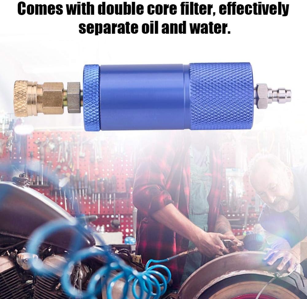 KIMISS Aluminum Set of Air Compressor Filter Moisture Water Trap Oil-Water Separator Regulator with Female&Male Thread - Image 3