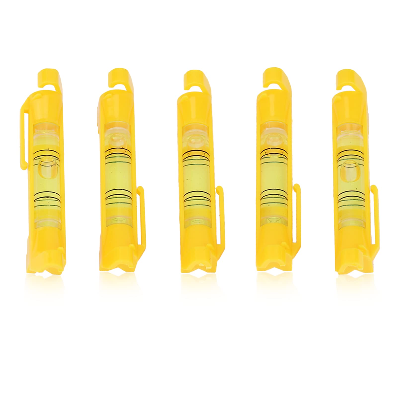 5Pcs String Line Level, Builders Line Spirit Level with Leveling Bubble Hooks, Hanging Line Post Leveler for Brick Blocks Bricklaying Plumbing Guttering and Tiling