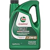 Castrol GTX High Mileage 20W-50 Synthetic Blend Motor Oil, 5 Quarts