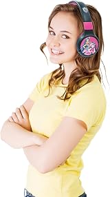 Lexibook Monster High 2-in-1 Bluetooth Headphones with Mic Pink Black HPBT010MH view 6