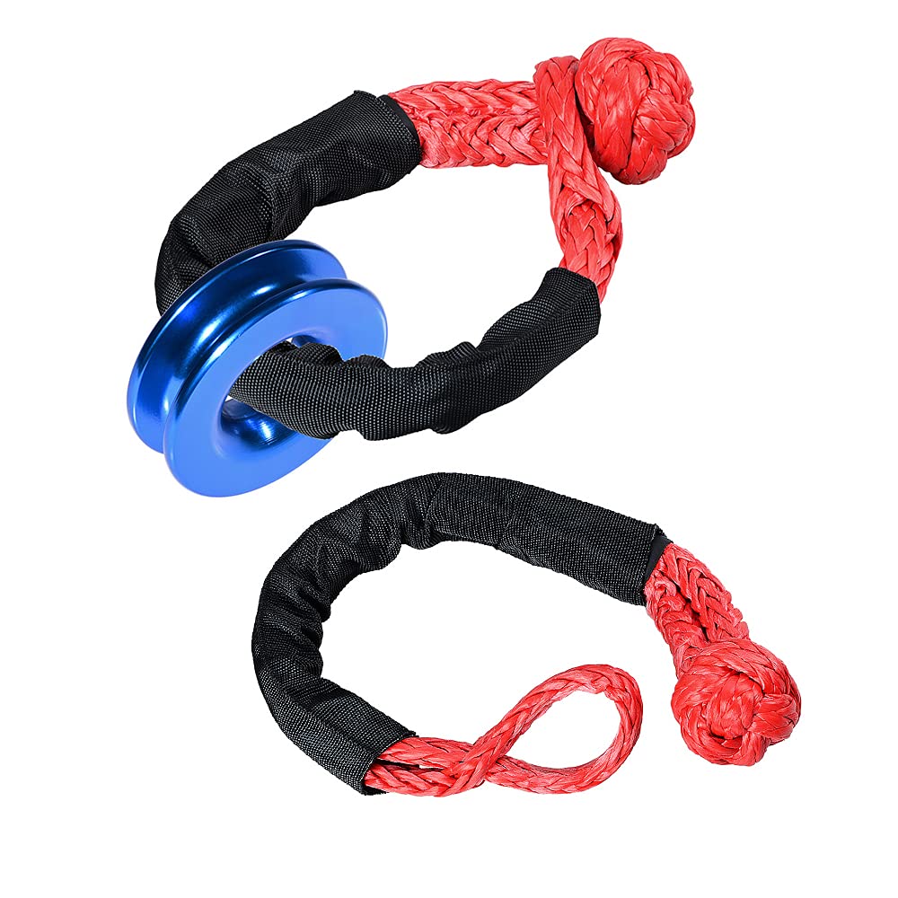 Astra Depot Blue Recovery Snatch Ring + 2X Red