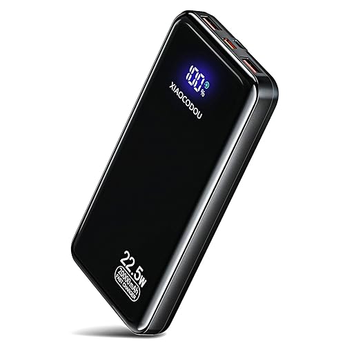 XIAOCODOU Power Bank Fast Charging 20000mAh 22.5W Portable Charger USB-C Powerbank with LCD Display Battery Pack Compatible with iPhone 17 16 15 14 13 Android and more